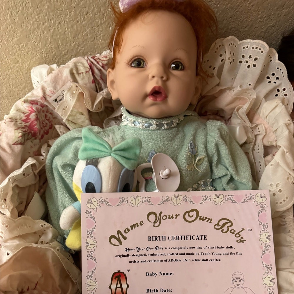 ADORA Baby Doll with Mint Green Outfit and Bow